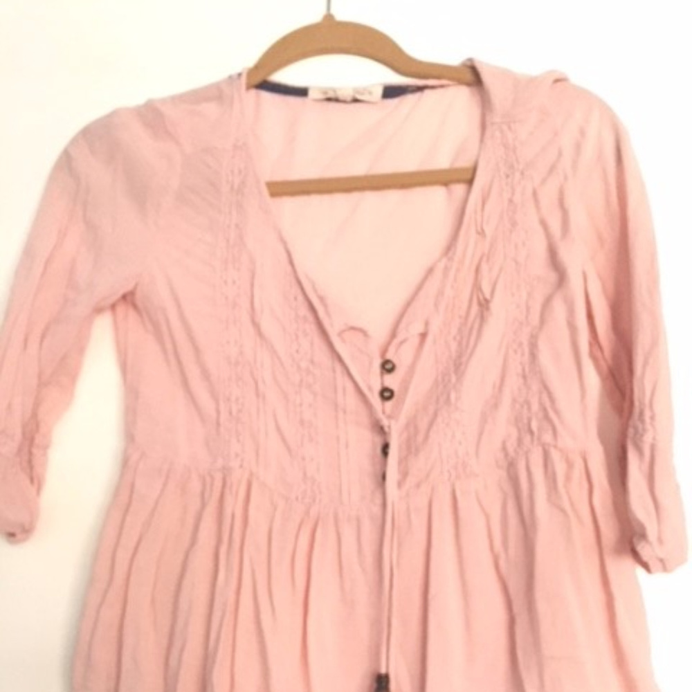 Rewind Pink/Peach Boho top Size XS